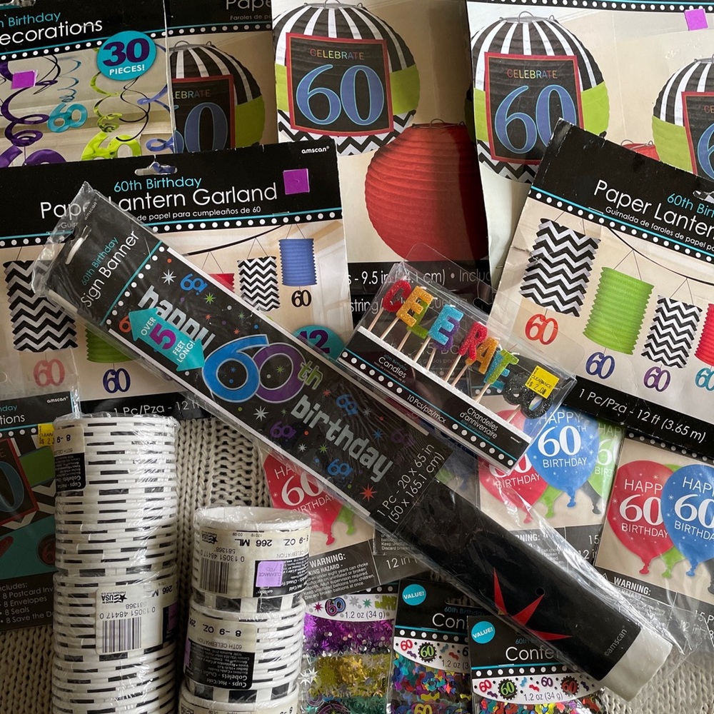 60th birthday party supplies A24